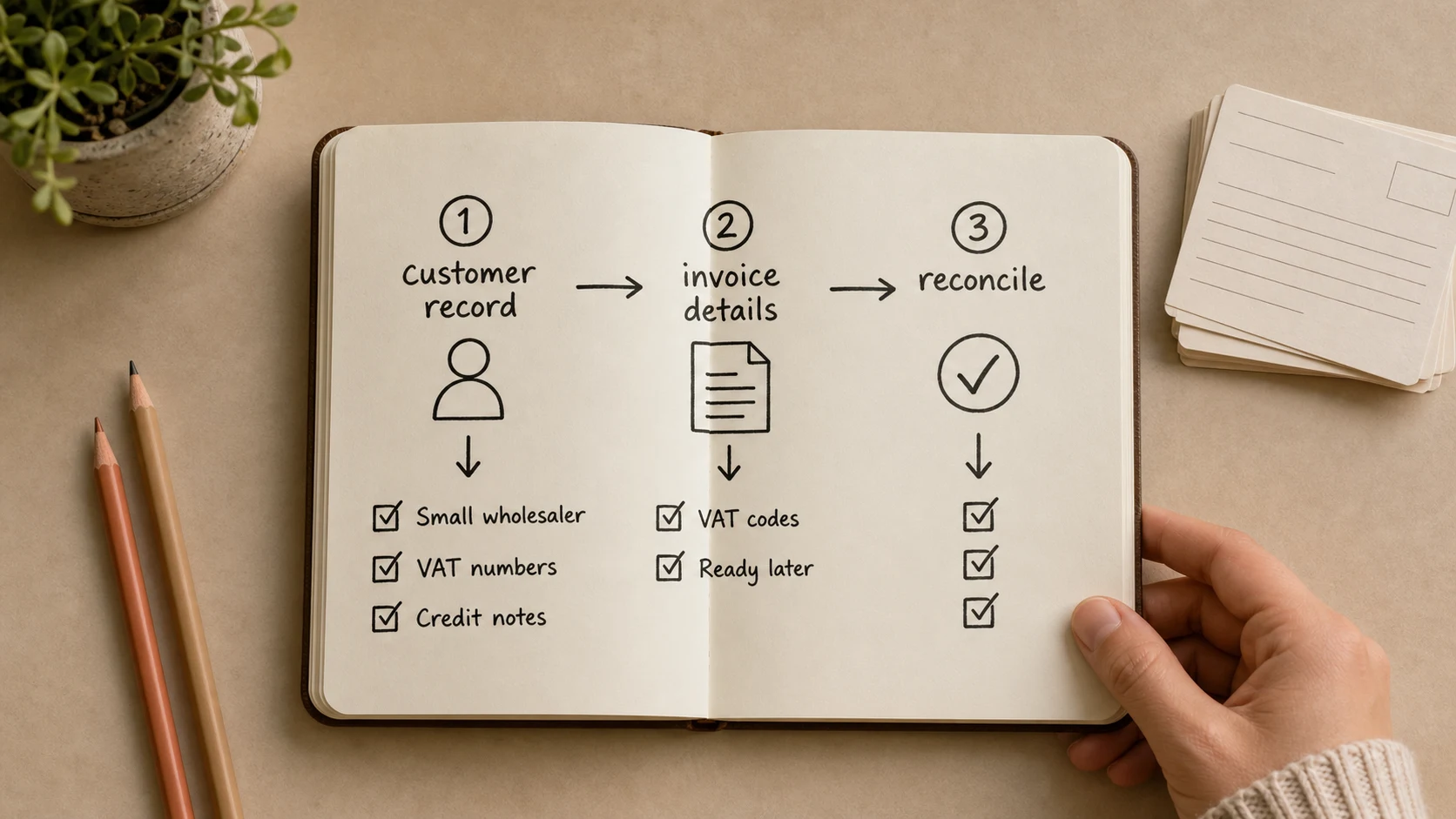 Irish VAT Modernisation example showing invoice data cleanup before eInvoicing