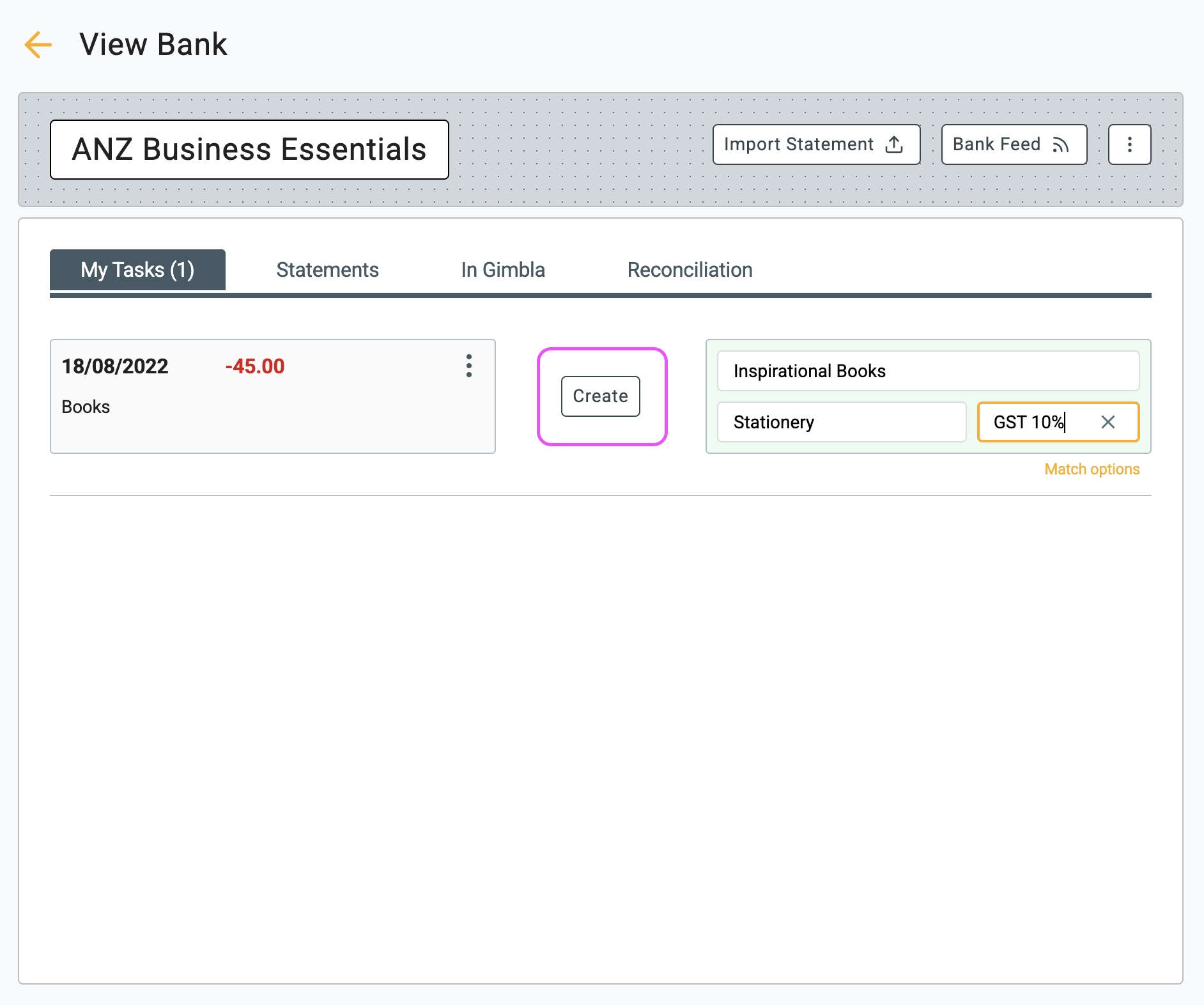 Bank reconciliations