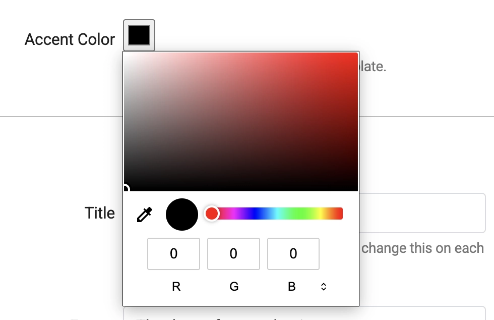 customise document template