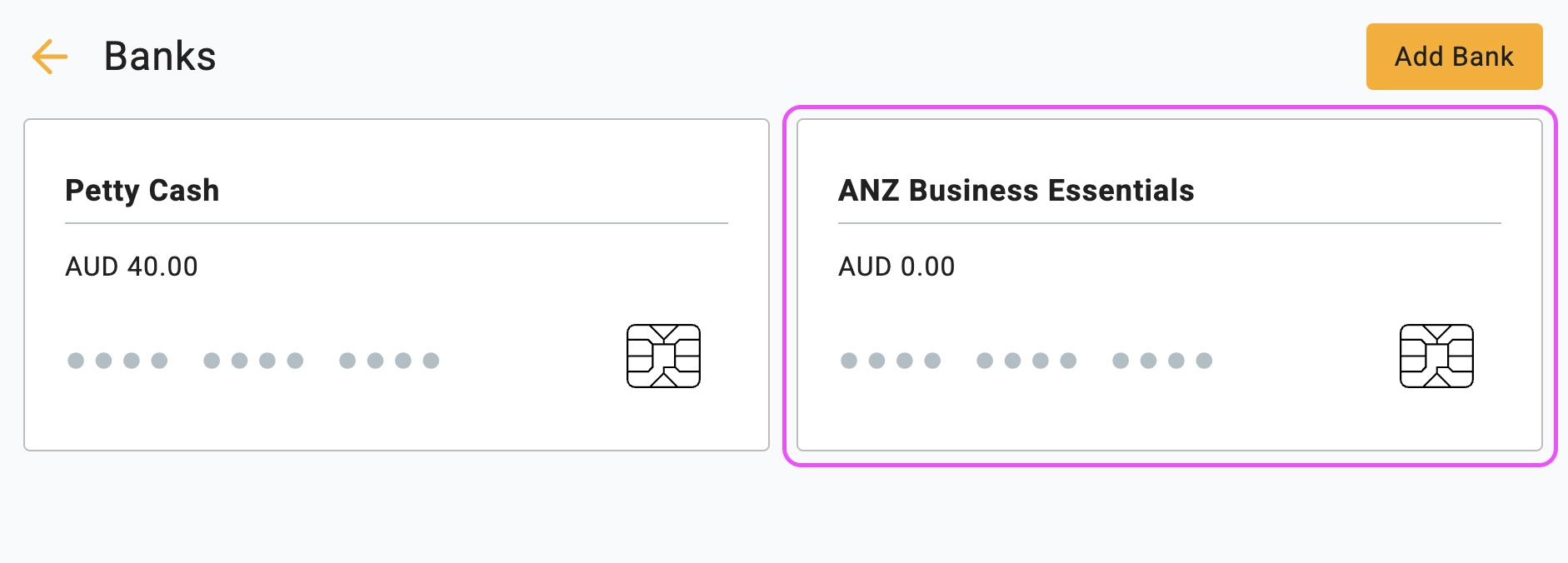 upload bank statement